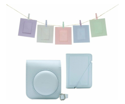 Akcesoria Foto Fujifilm Instax Mini 12 niebieski zestaw akcesoriów